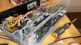 Replacing all three belts on a TEAC-V9 cassette player part 1