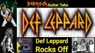 Rocks Off - Def Leppard - Guitar + Bass TABS Lesson