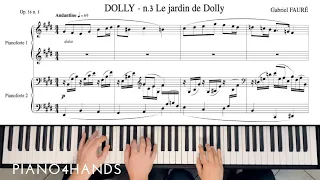 G. Fauré - 3. Le jardin de Dolly from "Dolly" suite op. 56 for Piano 4 hands