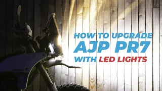 How to upgrade AJP PR7 Motorcycle to LED auxiliary lights