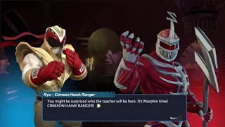 Power Rangers - Battle for The Grid Ryu Crimson Hawk Ranger In Arcade Mode