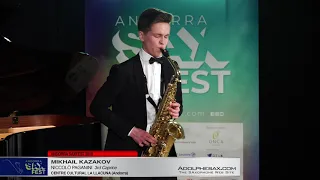 Andorra SaxFest 2019 1st Round   Mikhail KazaKov   3rd Caprice by Niccolo Paganini