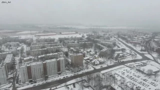 Riga,Vecmīlgrāvis, Ziemeļblāzmas parks, Latvia. 26.02.2017