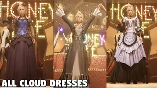 Final Fantasy 7 REMAKE - ALL Cloud Dresses