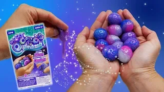 GROSS or COOL? DIY Galaxy OOZ-O's Slimy Squishies with Oozing Center!