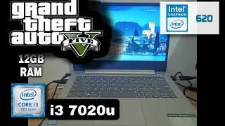 GTA5 | Intel HD 620 | core i3-7020U | 12gb ram | Benchmark 2021
