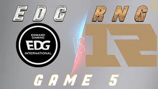 EDG vs RNG Game 5 | Worlds 2021 Quarterfinals Day 2 | EDward Gaming Esports vs Royal Never Give Up
