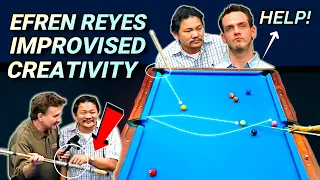 EFREN REYES played with an IMPROVISED CUE in a FINAL MATCH