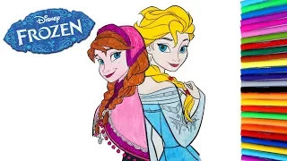 Disney Princess Coloring Pages Frozen Elsa And Anna Coloring Book Mermaid For Girls