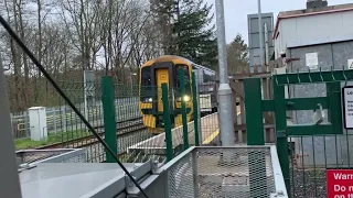 Eggesford Station Level Crossing in Devon 13/04/2022