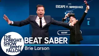 Beat Saber with Brie Larson