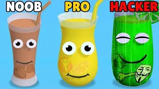 NOOB 🆚 PRO 🆚 HACKER - 🍹Juice Run