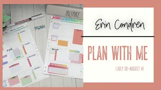PLAN WITH ME | ERIN CONDREN LIFE BINDER | JULY 29-AUGUST 4