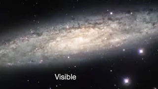 IR/Visible Crossfade Of The Sculptor Galaxy (NGC 253) [720p]