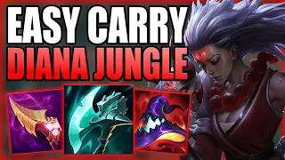 THIS IS HOW YOU CAN CARRY WITH DIANA AFTER THE BIG JUNGLE CHANGES! Gameplay Guide League of Legends