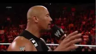 The Rock // Off-Air Scene // WWE RAW 27/02/2012 // The Rock Returns // 720p HD