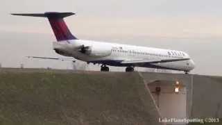 Delta Air Lines McDonnell Douglas MD-88 (N947DL) Taxi and Takeoff from KBUF