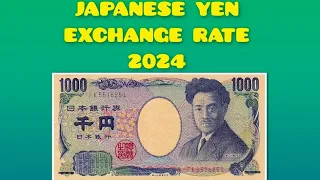 Japanese Yen (JPY) Exchange Rate Today | 04.01.24