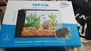 Top Fin Indulge 3 gallon tank unboxing