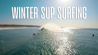 WINTER SUP SURFING !!! 😎🏄‍♂️🤙🏻