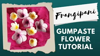 FRANGIPANI GUMPASTE FLOWER Tutorial