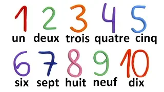 Уроки французского языка. Счёт до 10 на французском языке с произношением.