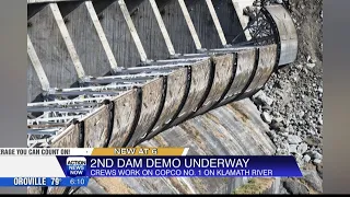 Demolition of the second of four dams on Klamath River is underway