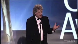 Tom Stoppard accepts the 2013 Writers Guild West Screen Laurel Award