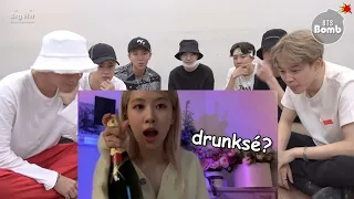 BTS REACTION TO BLACKPINK Funny Moments 2021