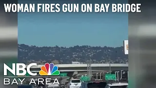 Video shows naked woman running with a gun on Bay Bridge