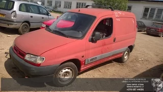 CITROEN BERLINGO 1997 1 8 1769CM3 43KW DYZELIS MECHANINE KOMERCINE 2 3D EURO IMPEX UTENA