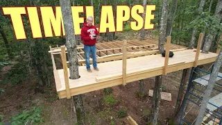 Treehouse Platform Build in 9 Minute Timelapse