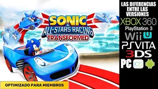 Las Diferencias entre las versiones de Sonic & All Star Racing Transformed