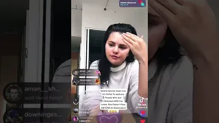 Selena Gomez on live said I'm not a model i focus my health hailey bieber your message 🙄