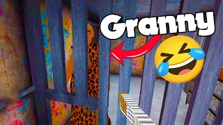 Best Funny moments in Punk Granny the Horror Game || Granny with Experiments