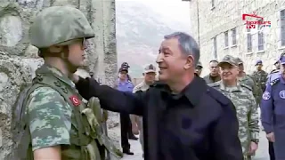 Kahraman Türk Askeri Nöbette-Hulusi Akar Ziyaret