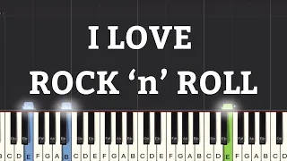 Joan Jett - I Love Rock ‘n’ Roll Piano Tutorial | Medium