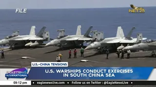 US warships conduct exercises in South China Sea