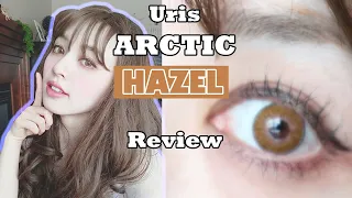 URIS ARCTIC HAZEL Contact Lenses Review💓 PINKY PARADISE💓- Bombshell Amber Hazel Eyes