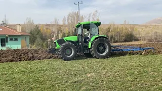 Deutz 5100 g ile yonca yeri sürme