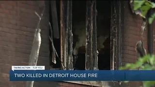 Two killed in Detroit house fire