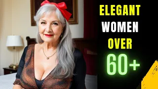 Natural Older Woman OVER 60 💜 | Attractively Dressed ► 2