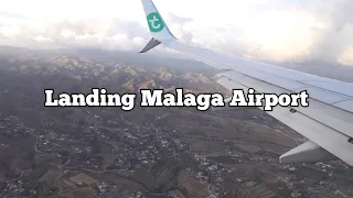 Landing Malaga airport With Transavia