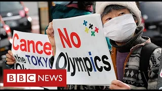 Protests against Tokyo Olympics as Japan suffers Covid surge - BBC News