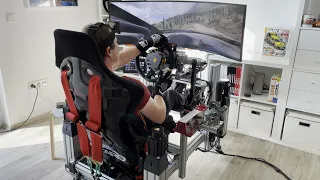 Rally Driver with his 30000$ Motion Simulator and DIRT Rally 2.0