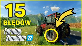 TOP 15 BŁĘDÓW w Farming Simulator 22 - Czy oni to jeszcze naprawią?