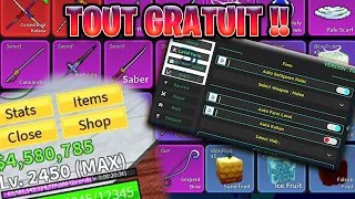 Le script Blox Fruit le plus puissant ? Level 0 a 2450 en 16H Roblox