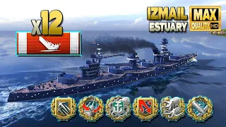 Лінкор Ізмаїл: Сенсаційний, знищено 12 кораблів - World of Warships