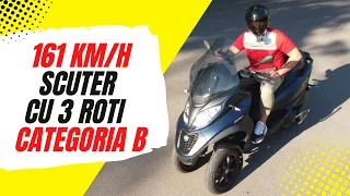 Piaggio MP3 500 HPE - scuter cu 3 roti condus cu Cat. B