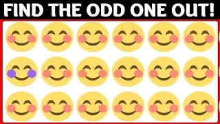 Find The Odd Emoji One Out If You Are A Genius | Spot The Odd Emoji Out | Find The Difference